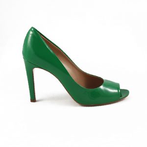 Michela Isaia Patent leather Green Peep Toe Pump