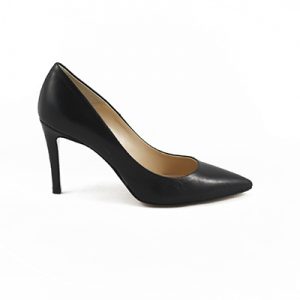 Michela Isaia mid heel pointed black pump